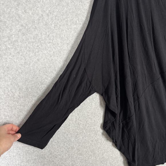 NY 77 Design Top Large Tunic Asymmetric Stretch Flowy Lagenlook Lagom Artsy Boho - Picture 4 of 9